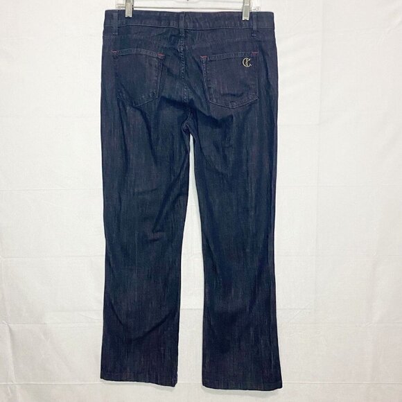 CJ by Cookie Johnson Grace Bootcut Jeans sz 30 (32x29) Dark Denim Blue Stretch - Picture 5 of 7